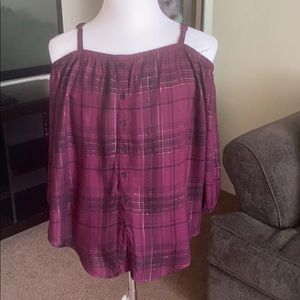 Torrid blouse cold shoulder